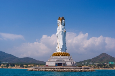 A Buddism godness Guanyin Bodhisattva of Hainan Sanya South China Sea (llee_wu)  [flickr.com]  CC BY-ND 
License Information available under 'Proof of Image Sources'