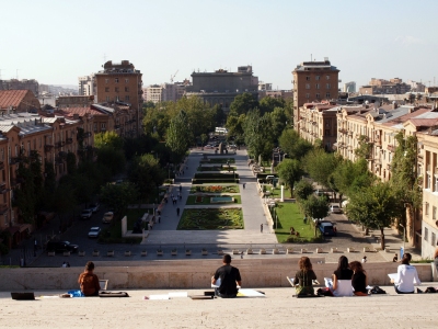 Armenia - Cascade looking towards the Opera House (ReflectedSerendipity)  [flickr.com]  CC BY-SA 
License Information available under 'Proof of Image Sources'