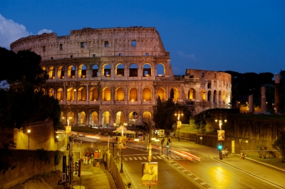 Coliseum at dusk (Larry Johnson)  [flickr.com]  CC BY 
License Information available under 'Proof of Image Sources'